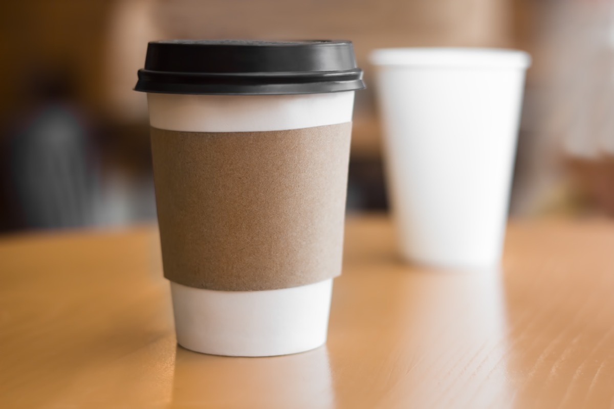 coffee cup with a lid