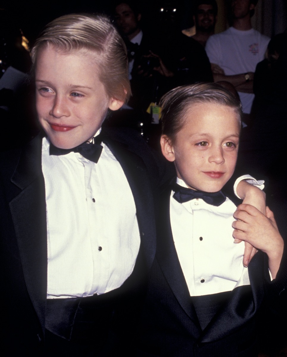 Macaulay and Kieran Culkin in 1991