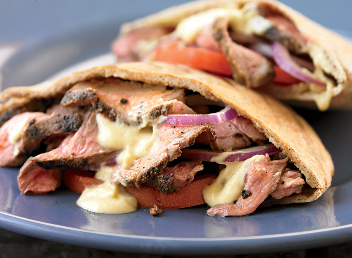 Paleo grilled lamb gyros