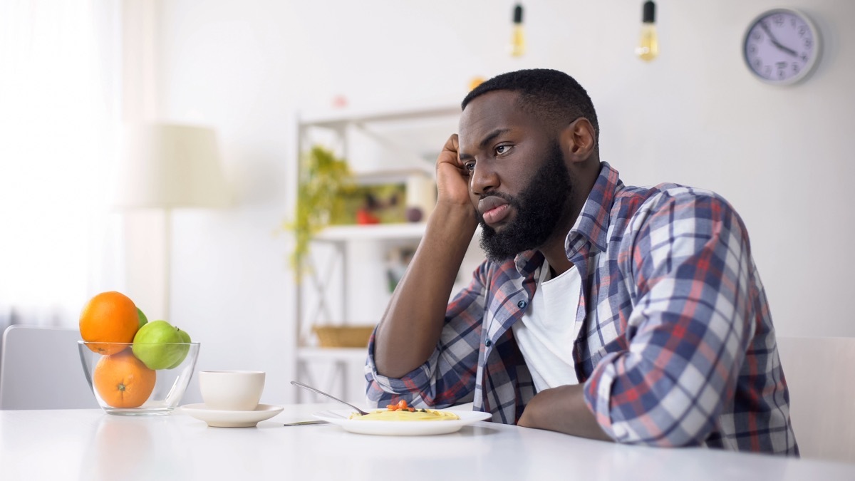 Man lost his appetite too full to eat