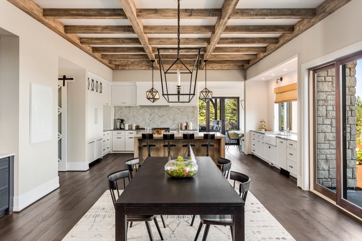 ceiling beams celebrity home design tricks