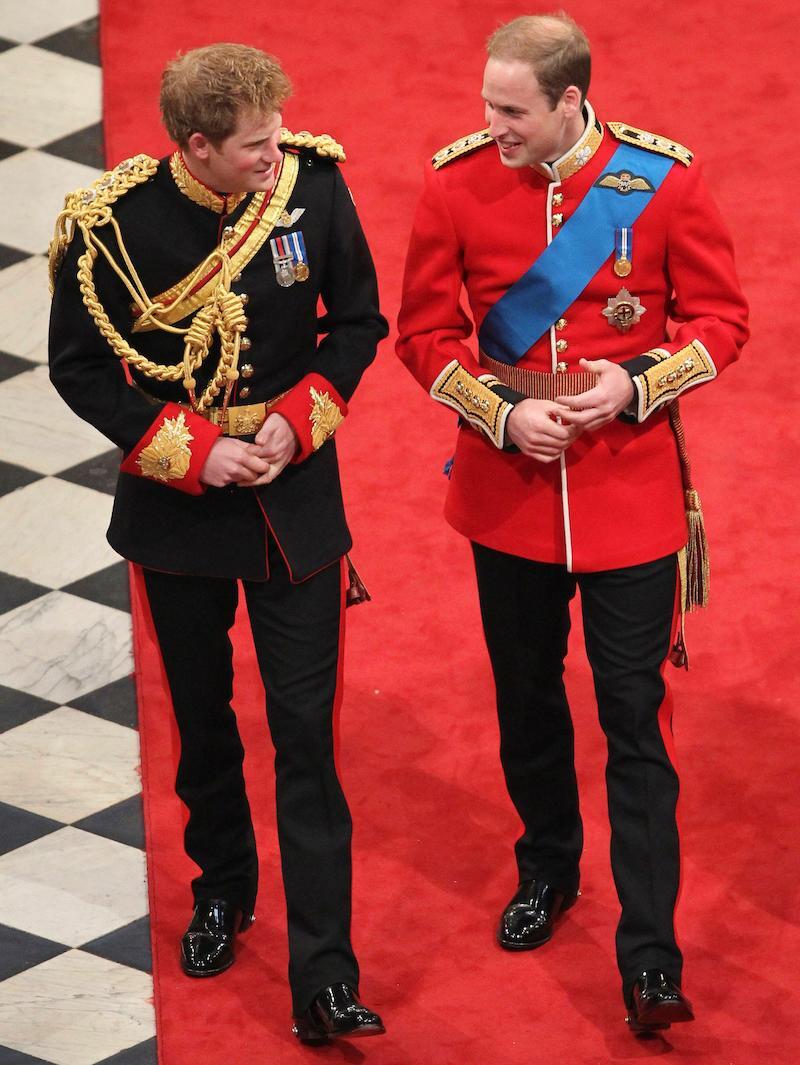 Princes William and Harry arrive for William's wedding to Kate Middleton, at Westminster Abbey in London April 29, 2011