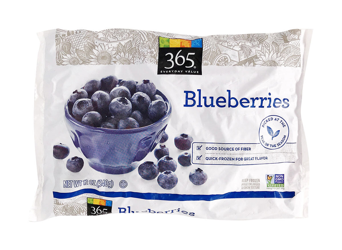 Frozen blueberries