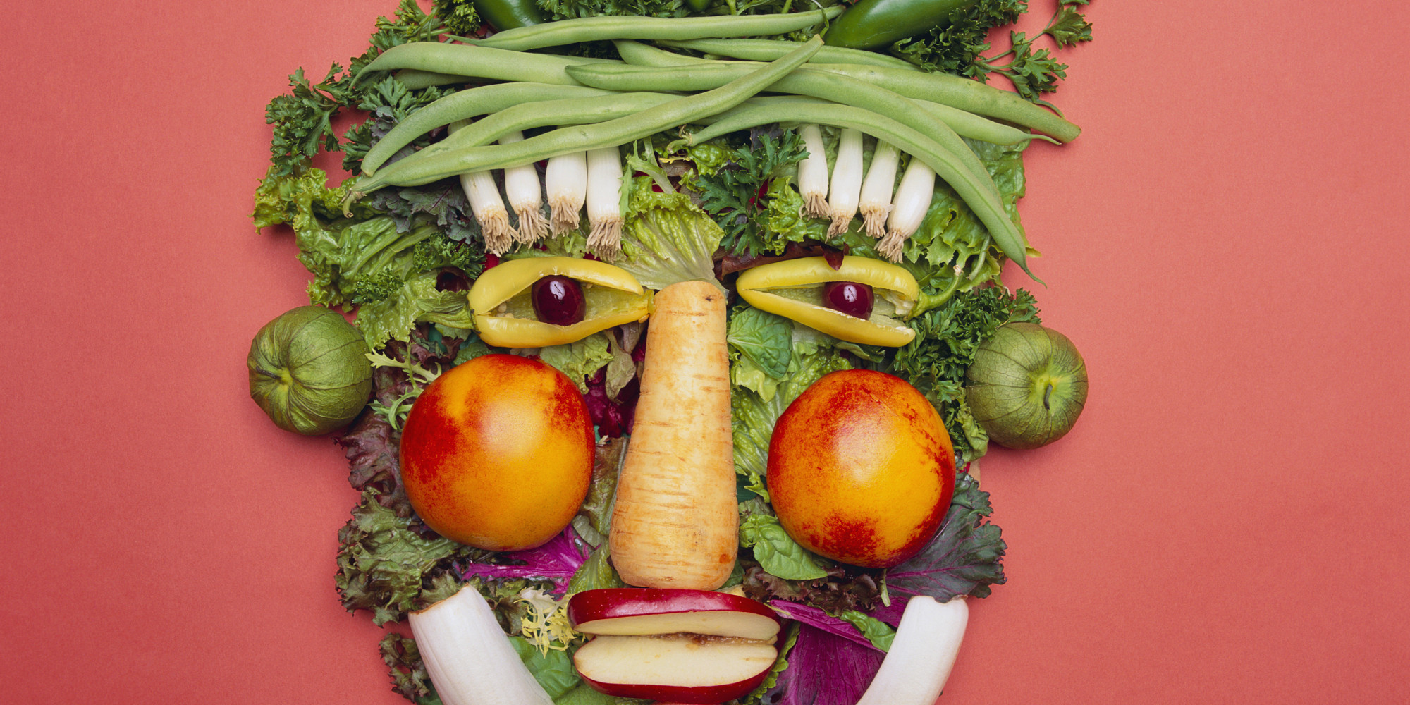 Arranged Vegetables Creating a Face