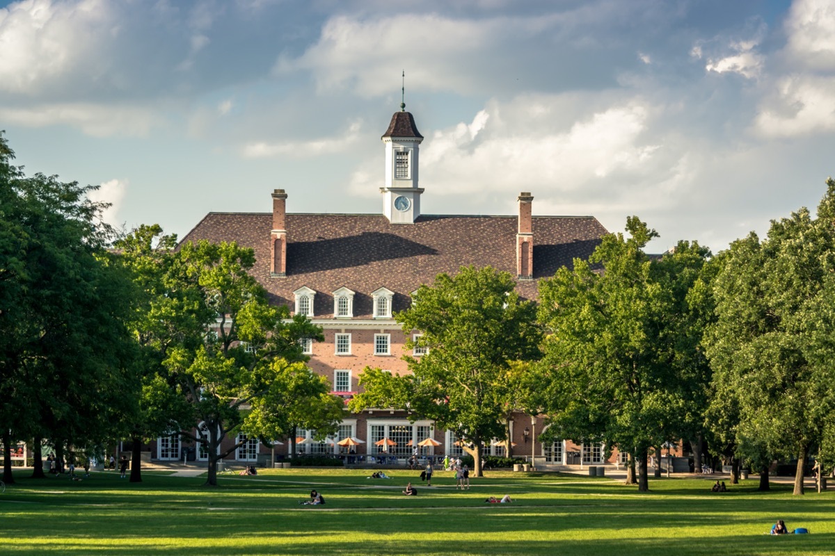 University of Illinois at Urbana Champaign (UIUC), Illini Union, view from main quad