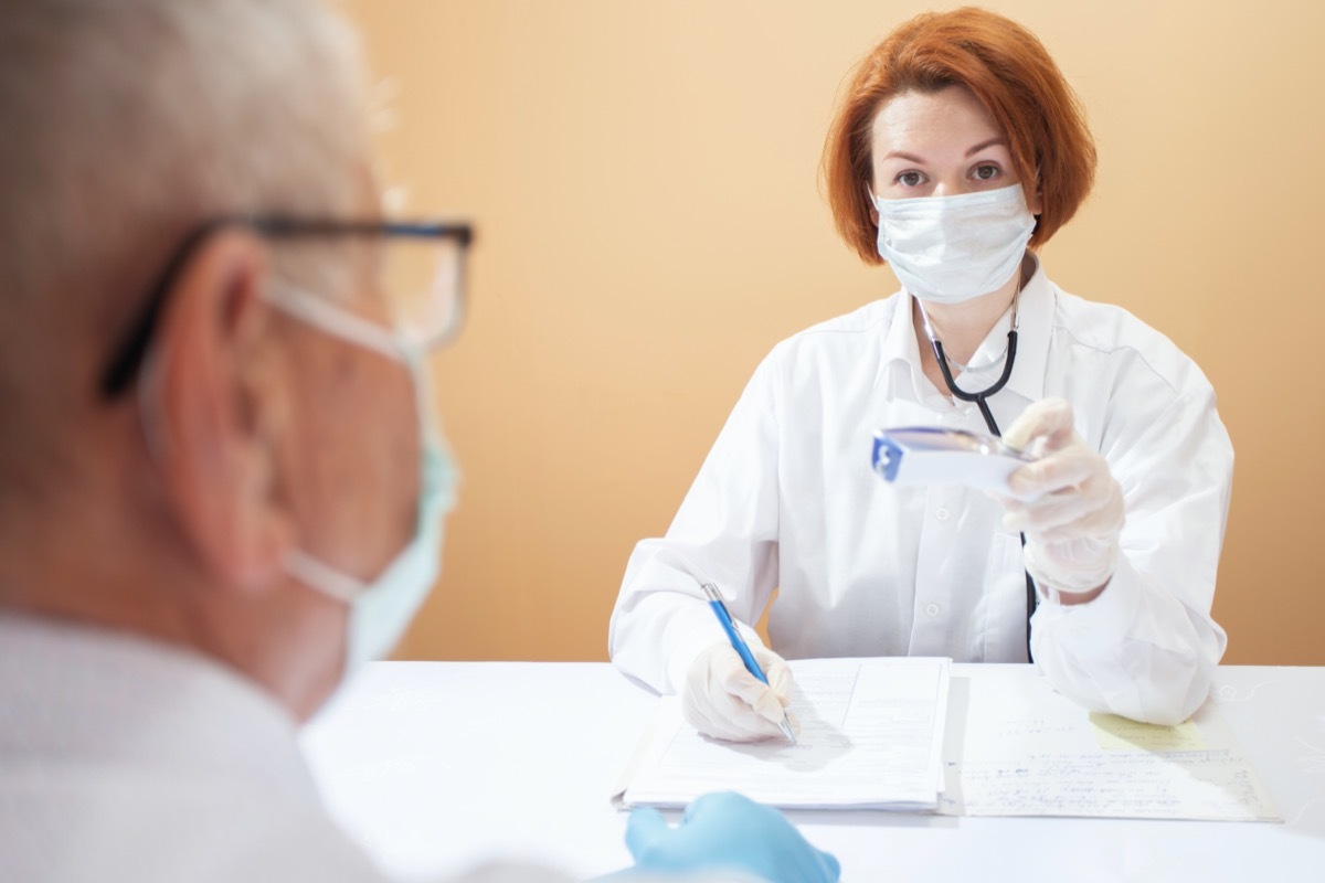 Doctors in medical masks and gloves