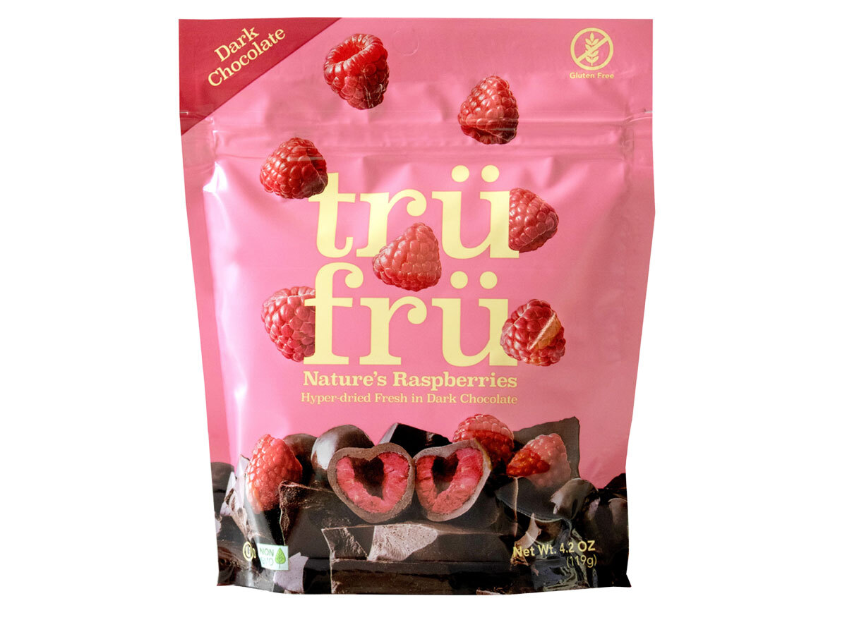 tru fru raspberries dark chocolate