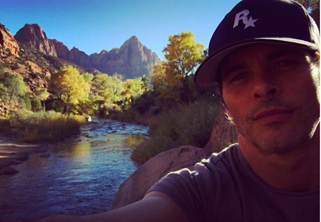 james marsden hiking zion national park