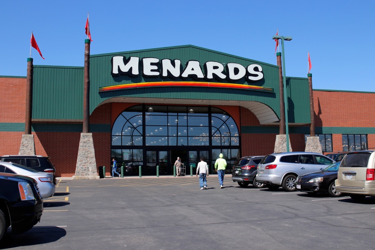 the outside of a Menards store in Tipp City, Ohios