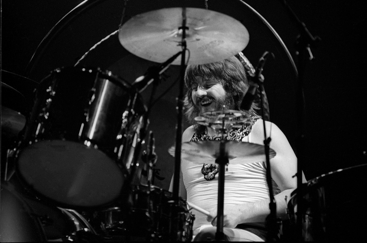 John Bonham performing with Led Zeppelin