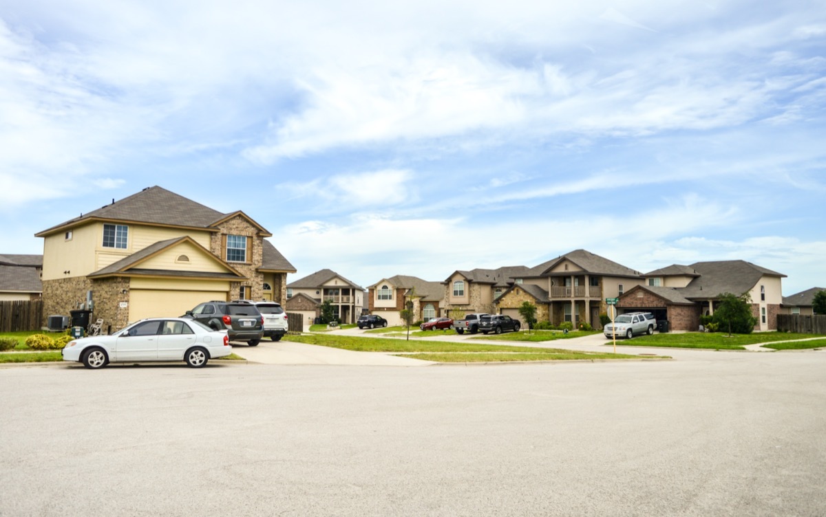 Residential neighborhood in the South