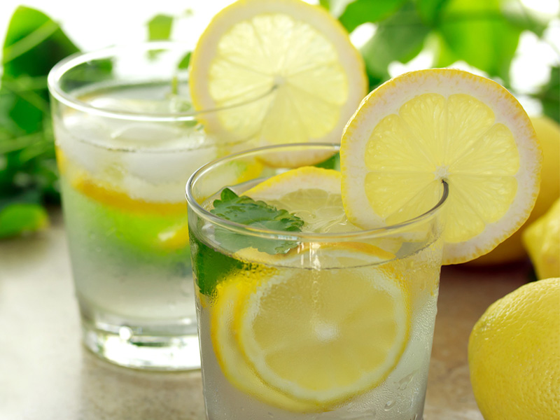 1. Lemon mint vitamin water