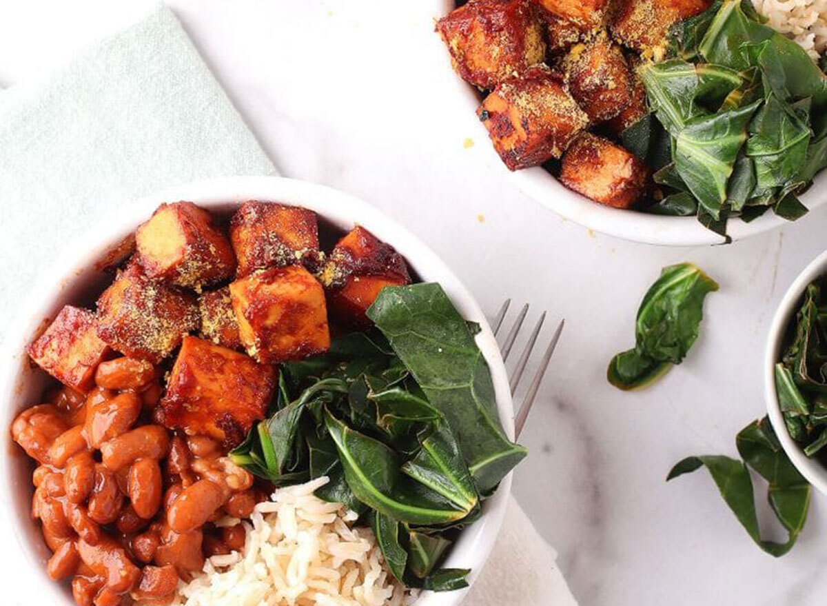 bbq tofu collard greens