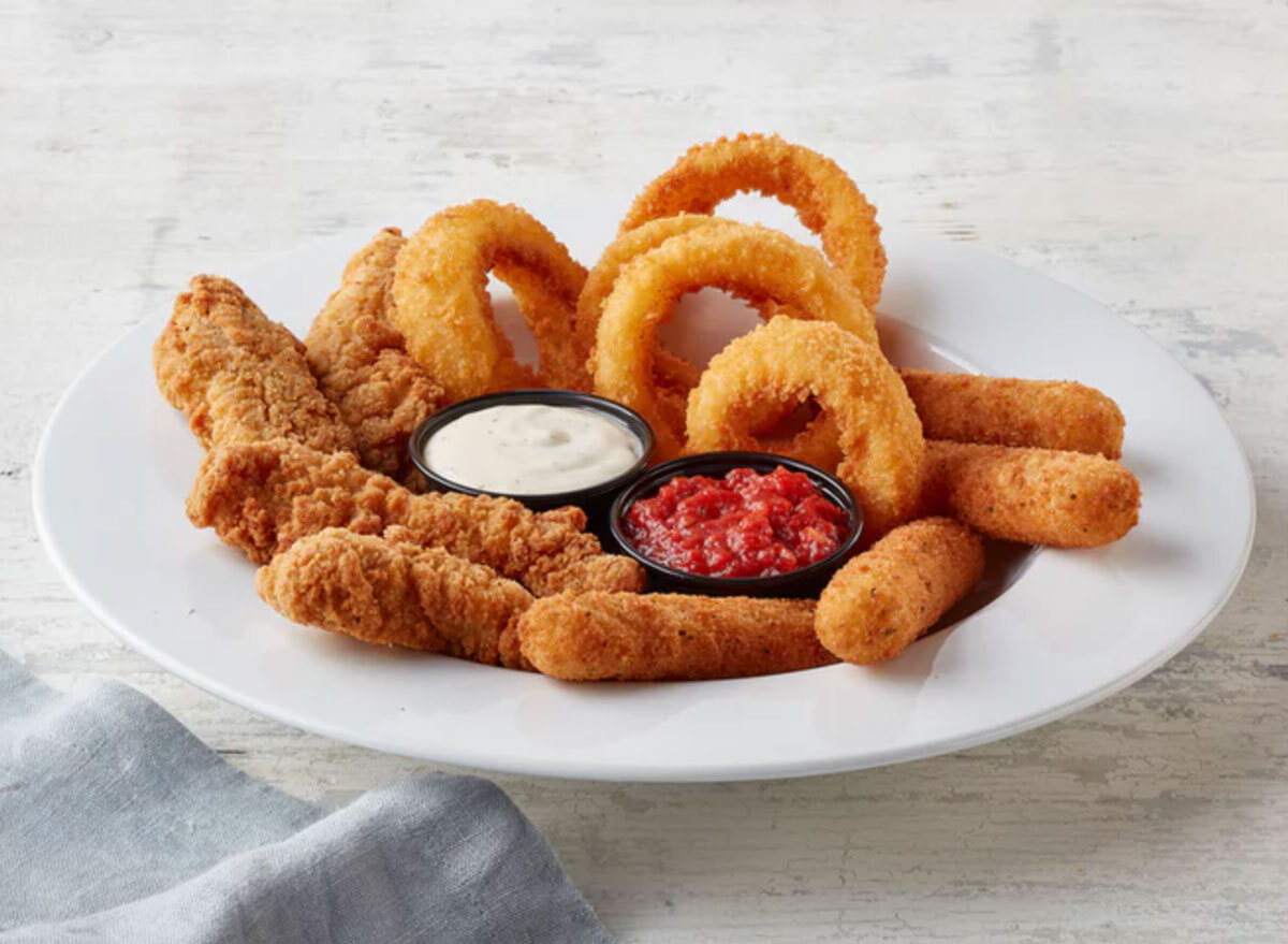 ihop appetizer sampler with ranch