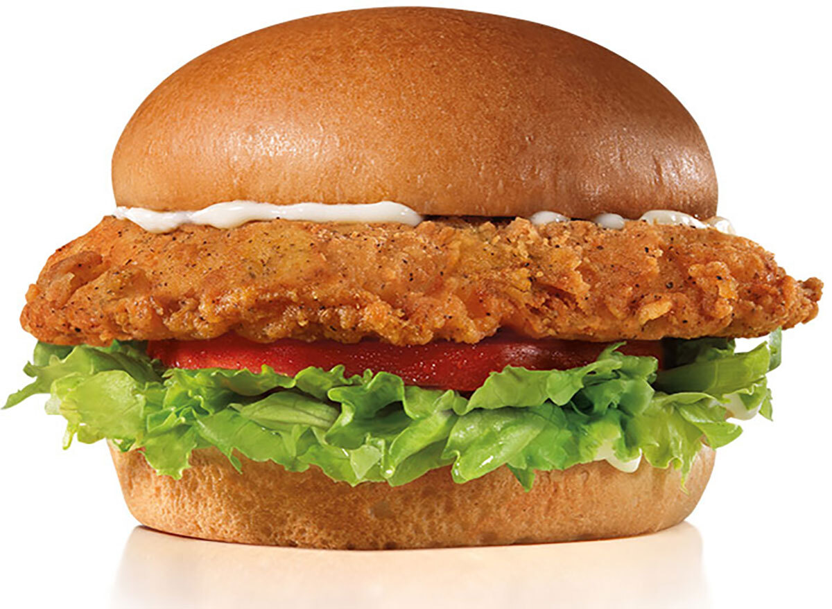 carls jr big chicken fillet sandwich