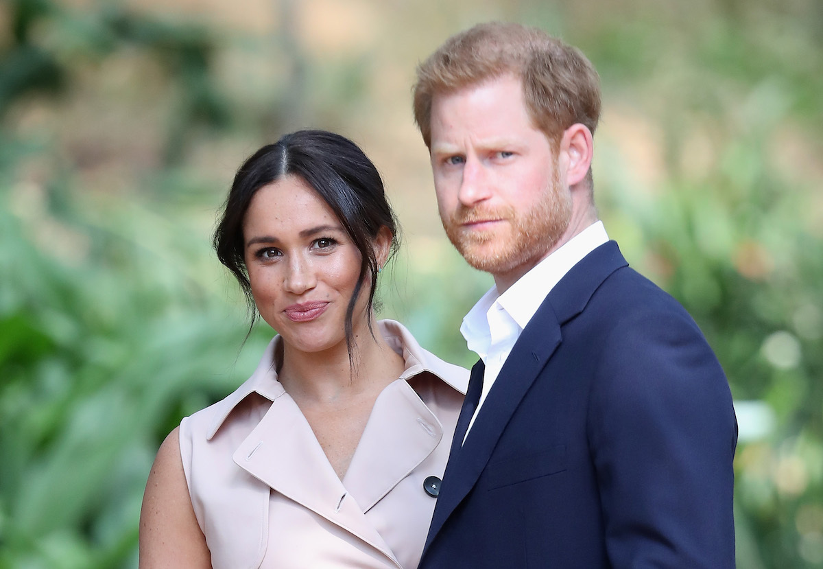 Prince Harry, Duke of Sussex and Meghan, Duchess of Sussex on October 2, 2019 in Johannesburg, South Africa.