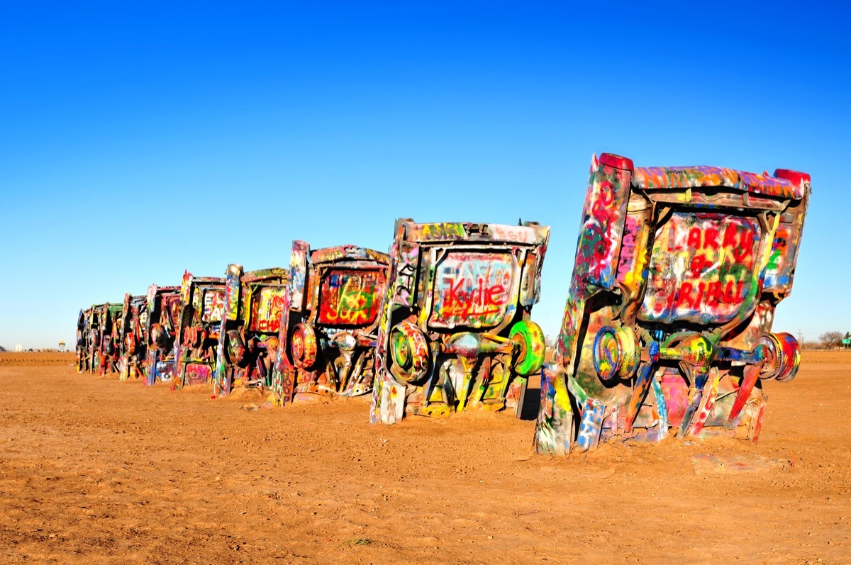 cadillac ranch texas, iconic state photos