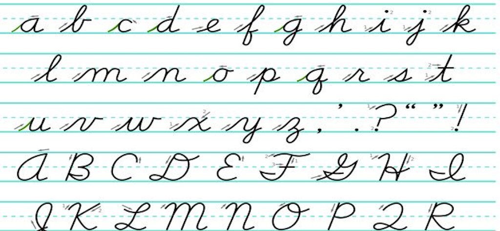 cursive writing