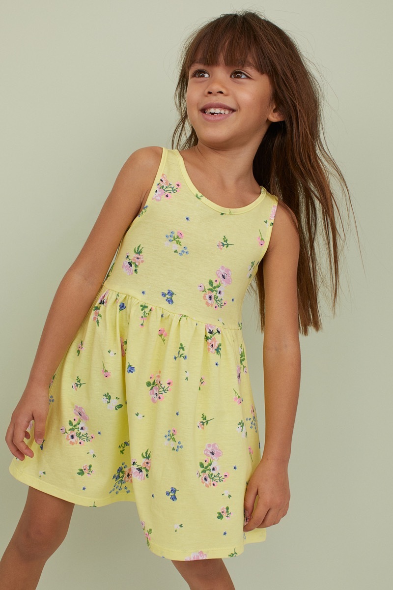 H&M Floral Jersey Dress {Save Money on Kids' Clothes}