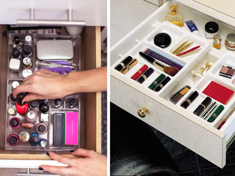 7. Organize bathroom drawers