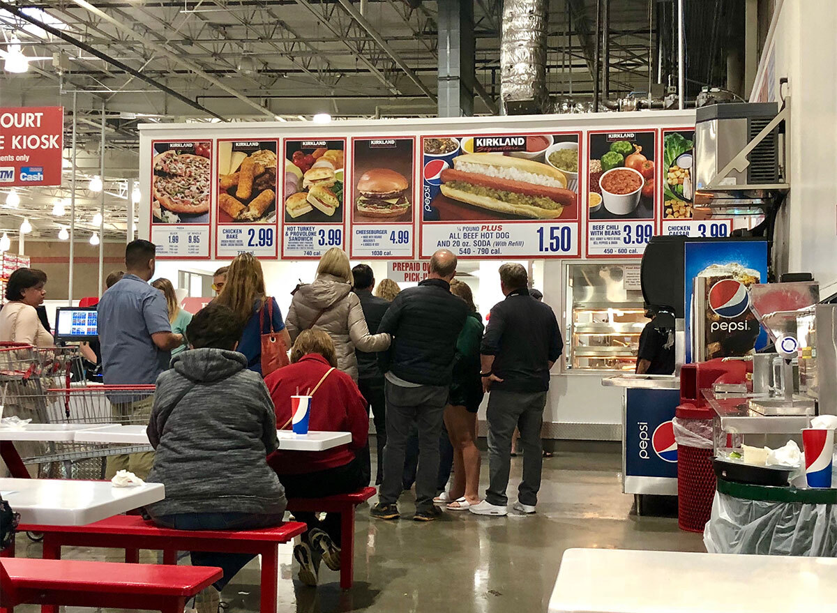 seating at the costco food court