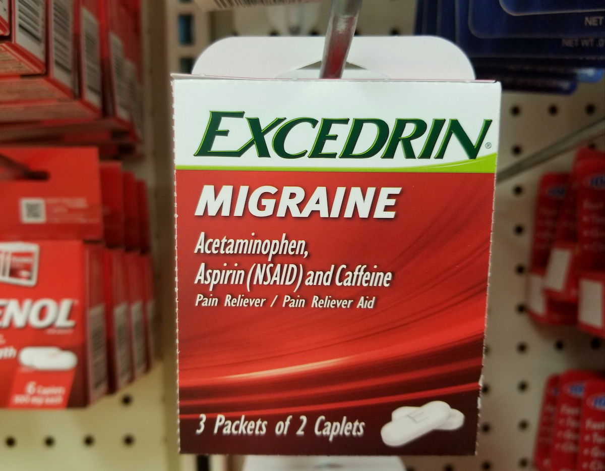 excedrin migraine on the rack