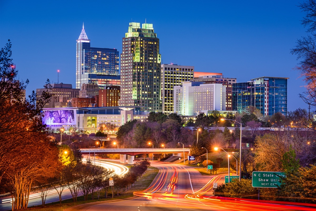 Charlotte NC at night