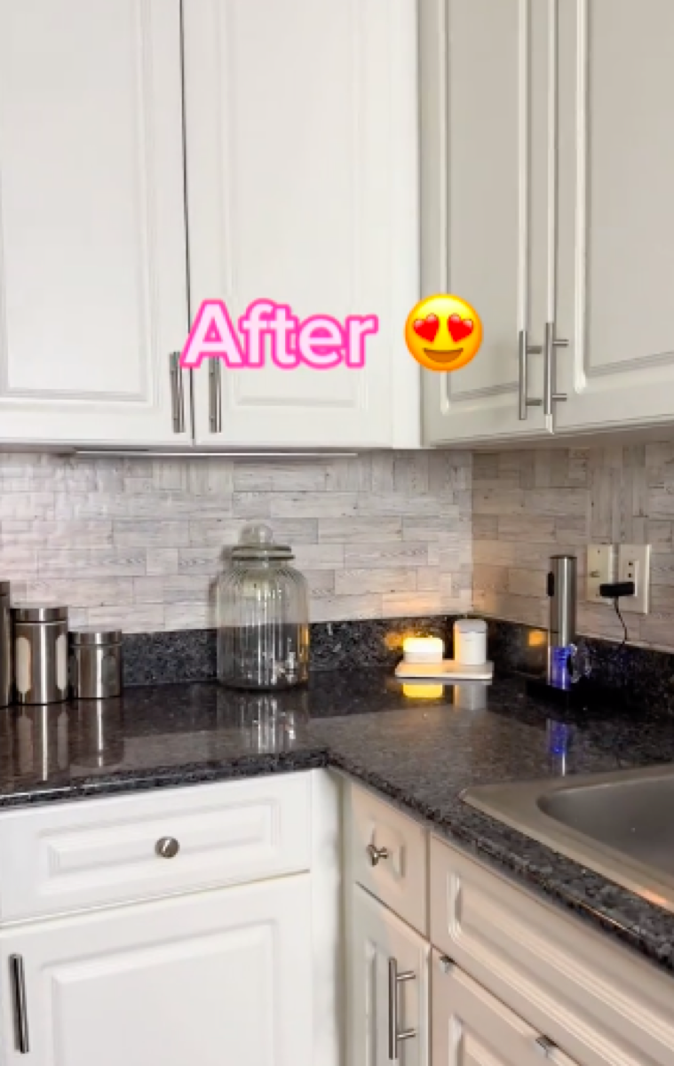 Dollar Tree kitchen renovation TikTok