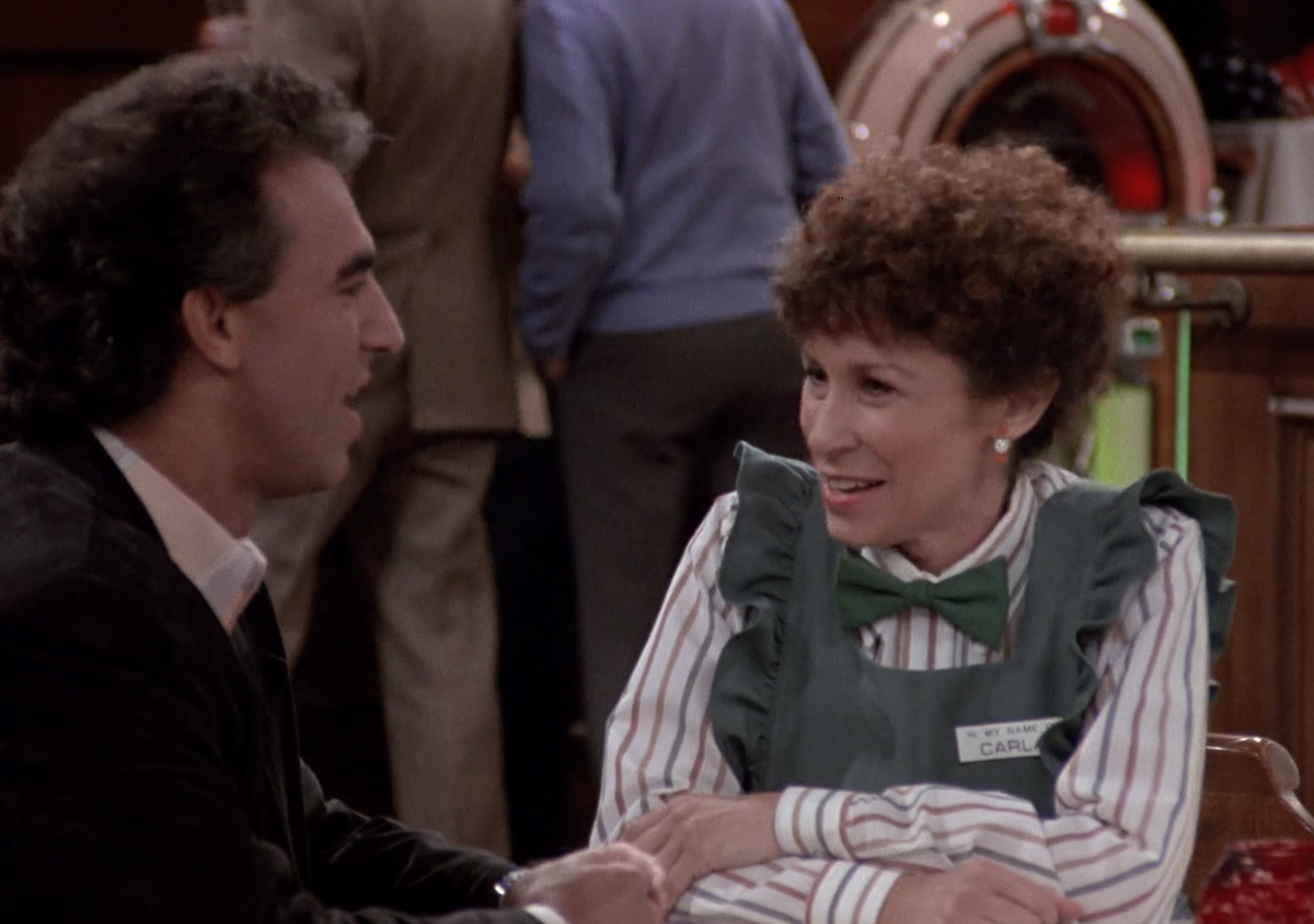 Jay Thomas and Rhea Perlman on 