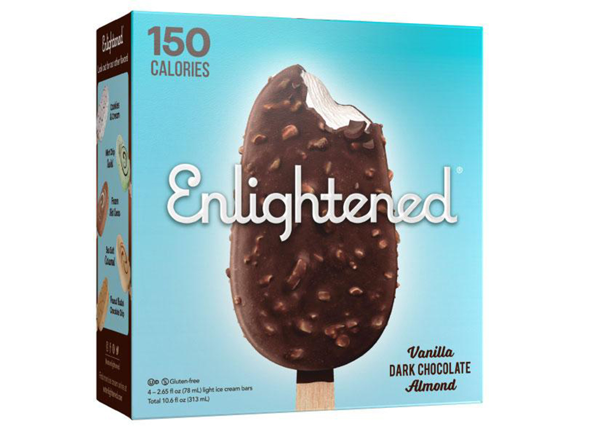 enlightened vanilla dark chocolate almond bar box