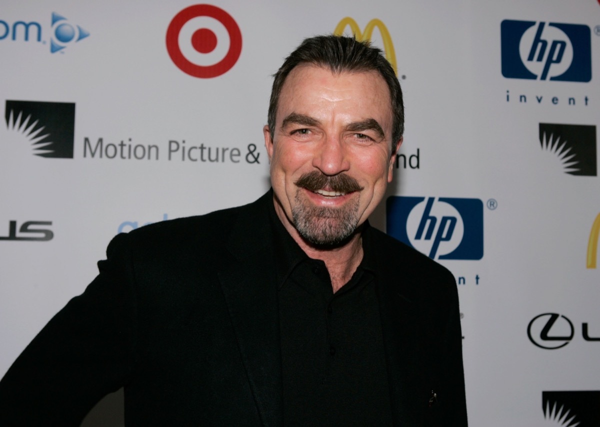 Tom Selleck smiling at an award show.