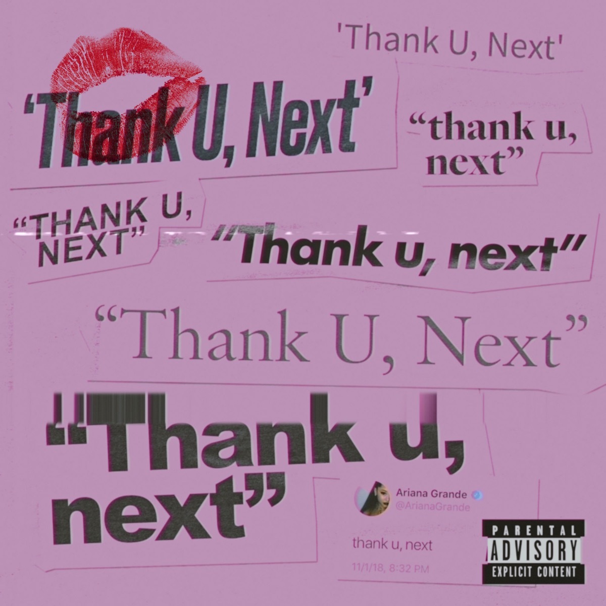 ariana grande thank u next single cover