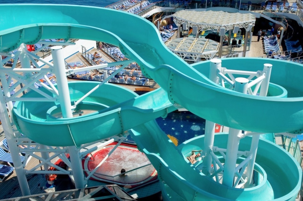 Carnival Cruise Ship waterslide water park