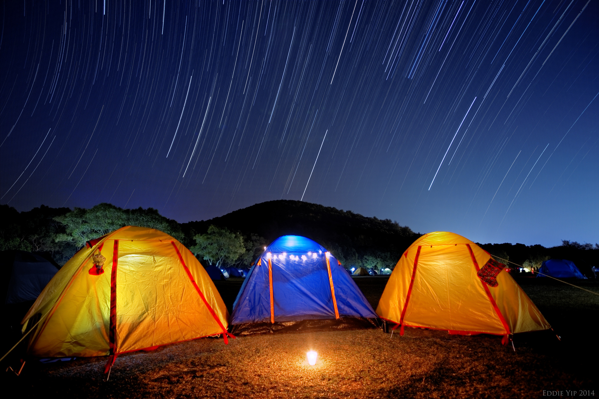 Startrail of 2014 Geminid Meteor Shower Night by PROEddie Yip