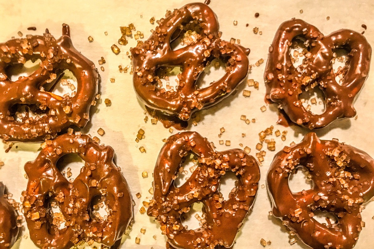 chocolate covered pretzels