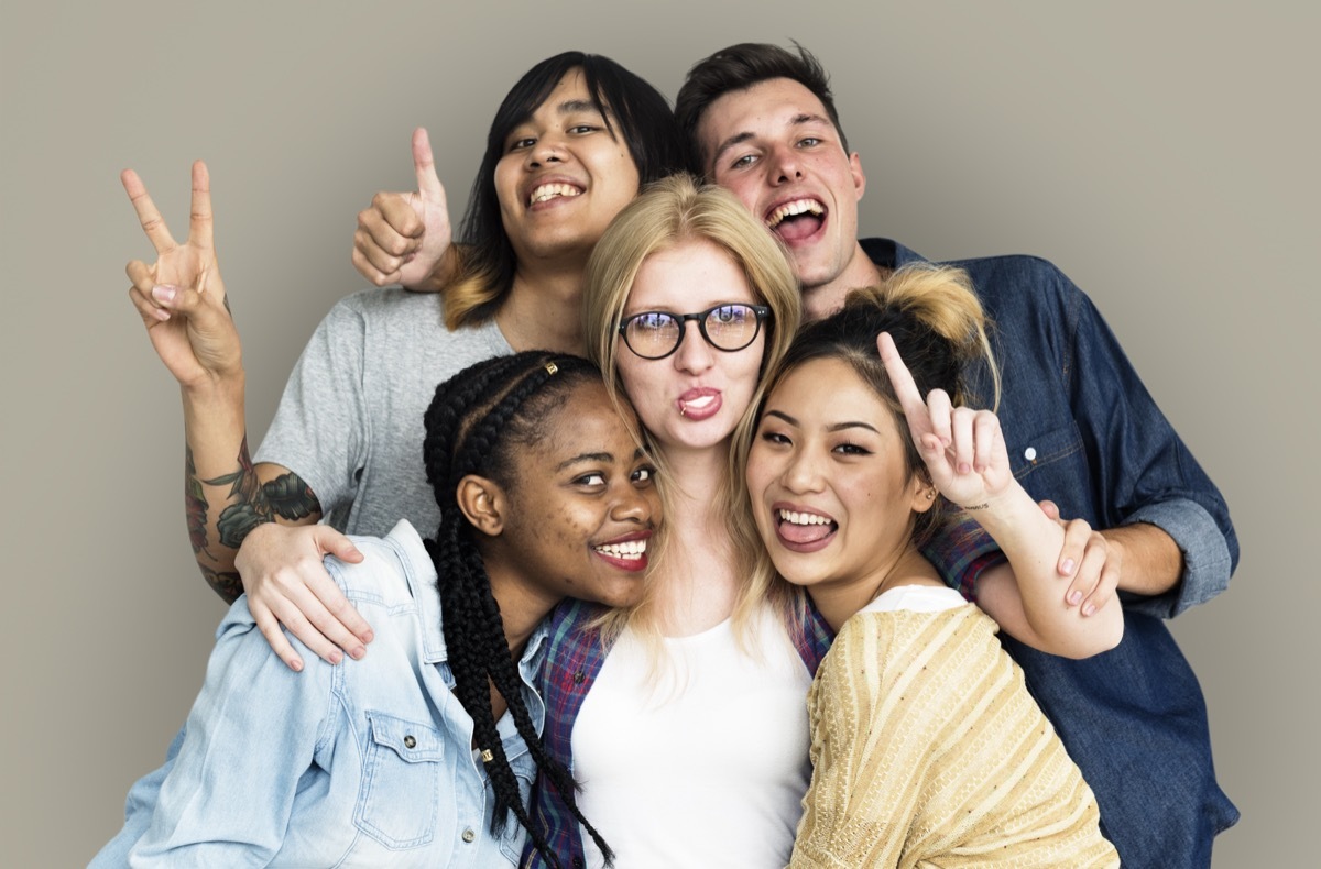 Friends Taking a Silly Photo