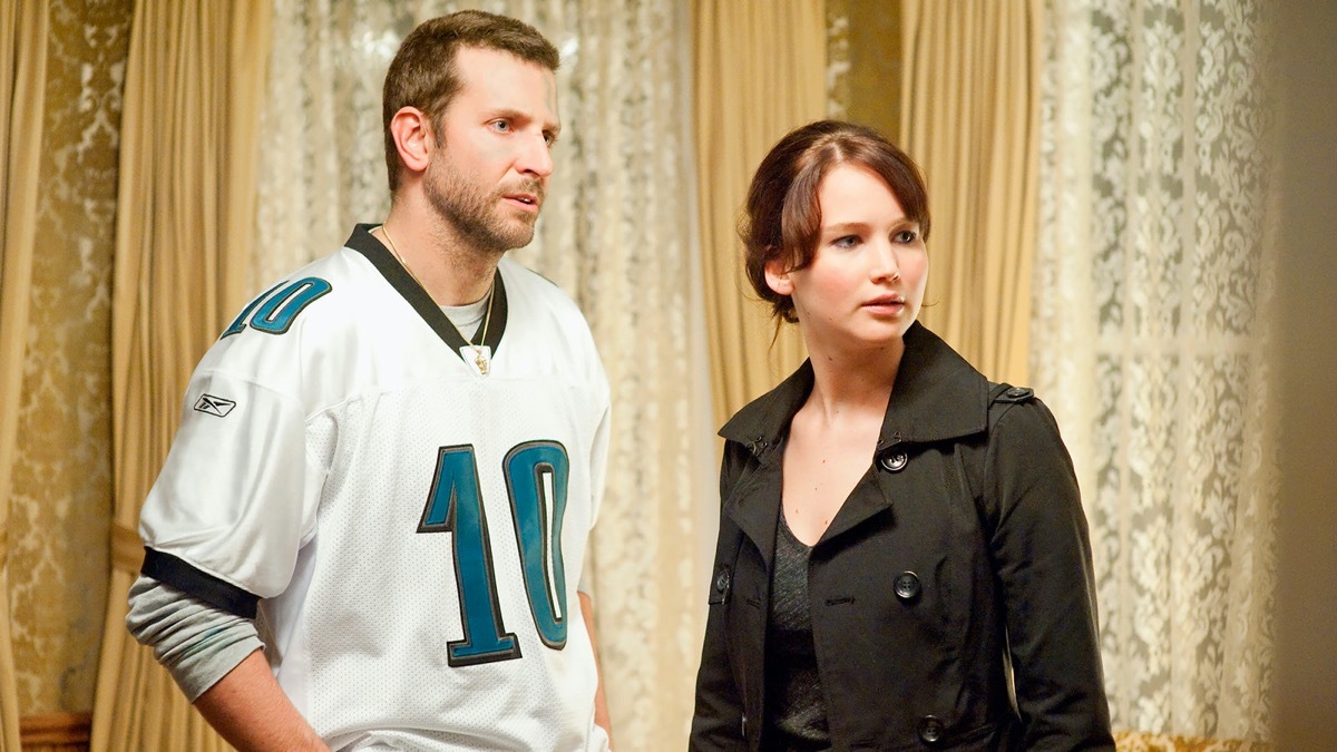 Bradley Cooper and Jennifer Lawrence in Silver Linings Playbook