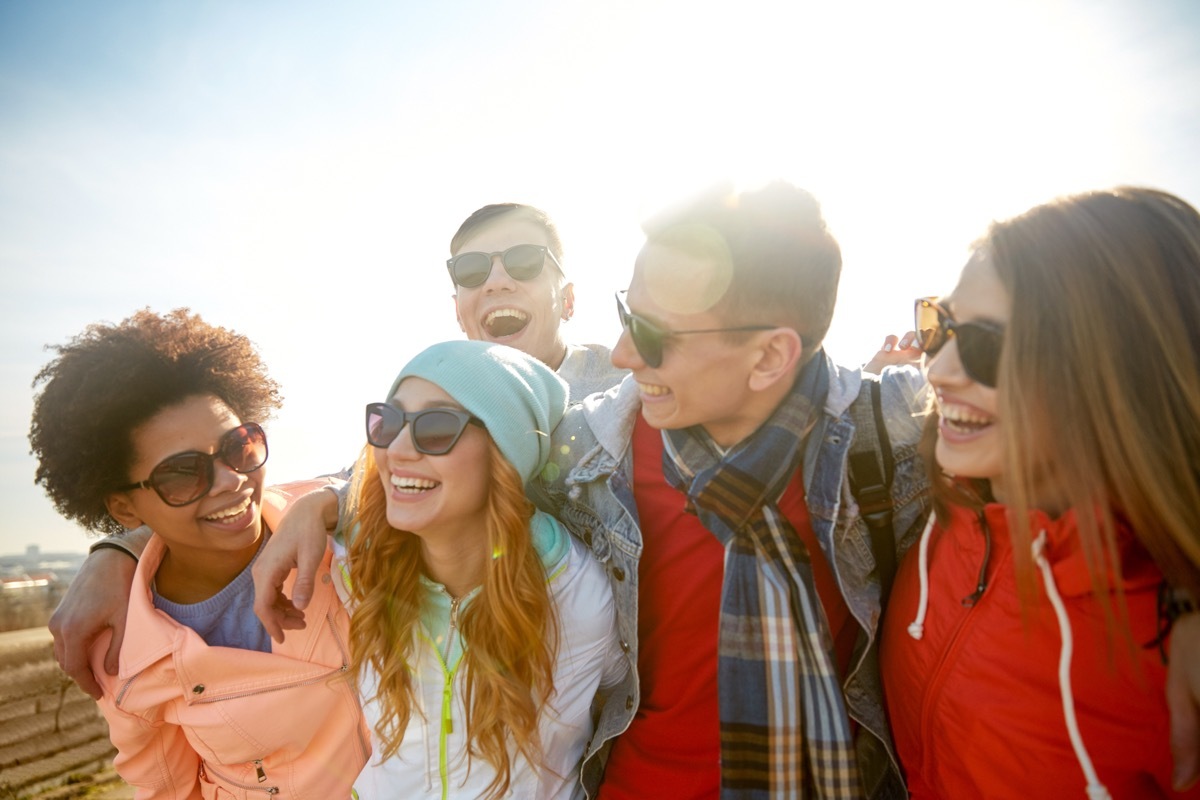 Group of People Having Fun