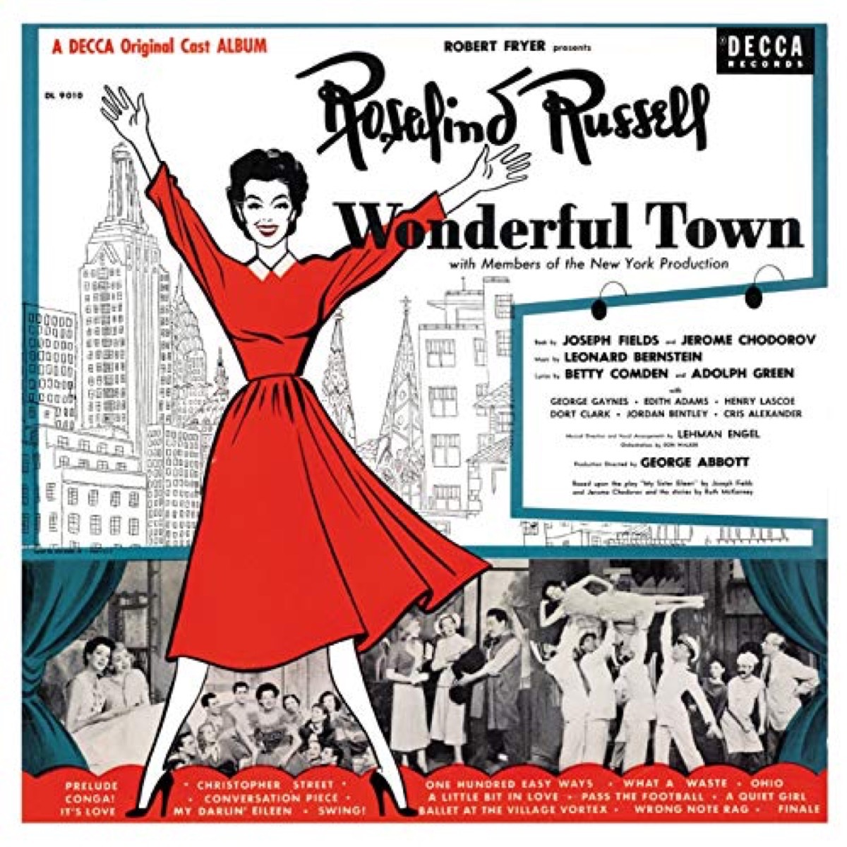 wonderful town cast recording, 