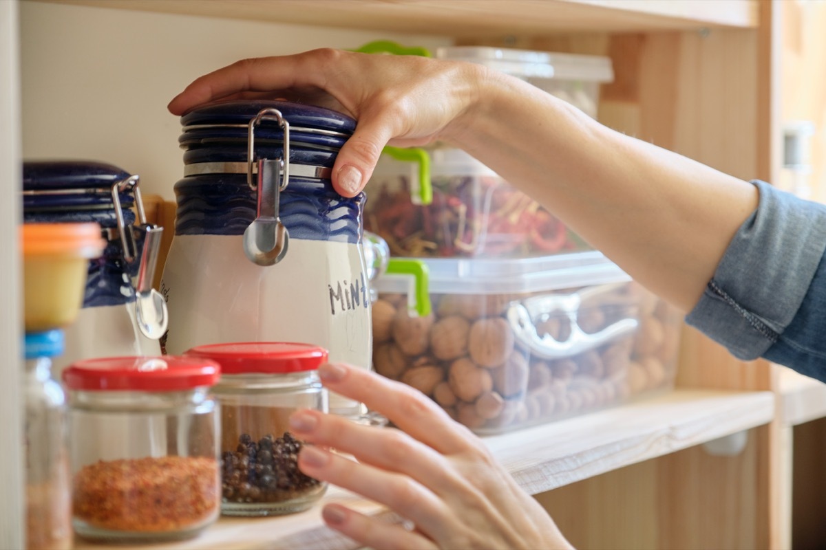 Organized pantry