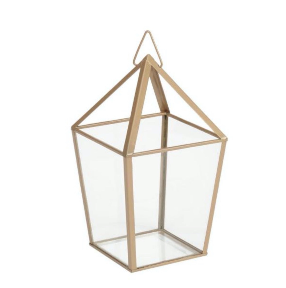 gold and glass patio terrarium backyard accessories