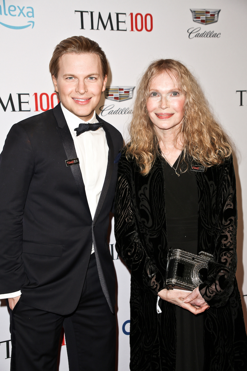 Ronan Farrow and Mia Farrow at the 2019 Time 100 Gala