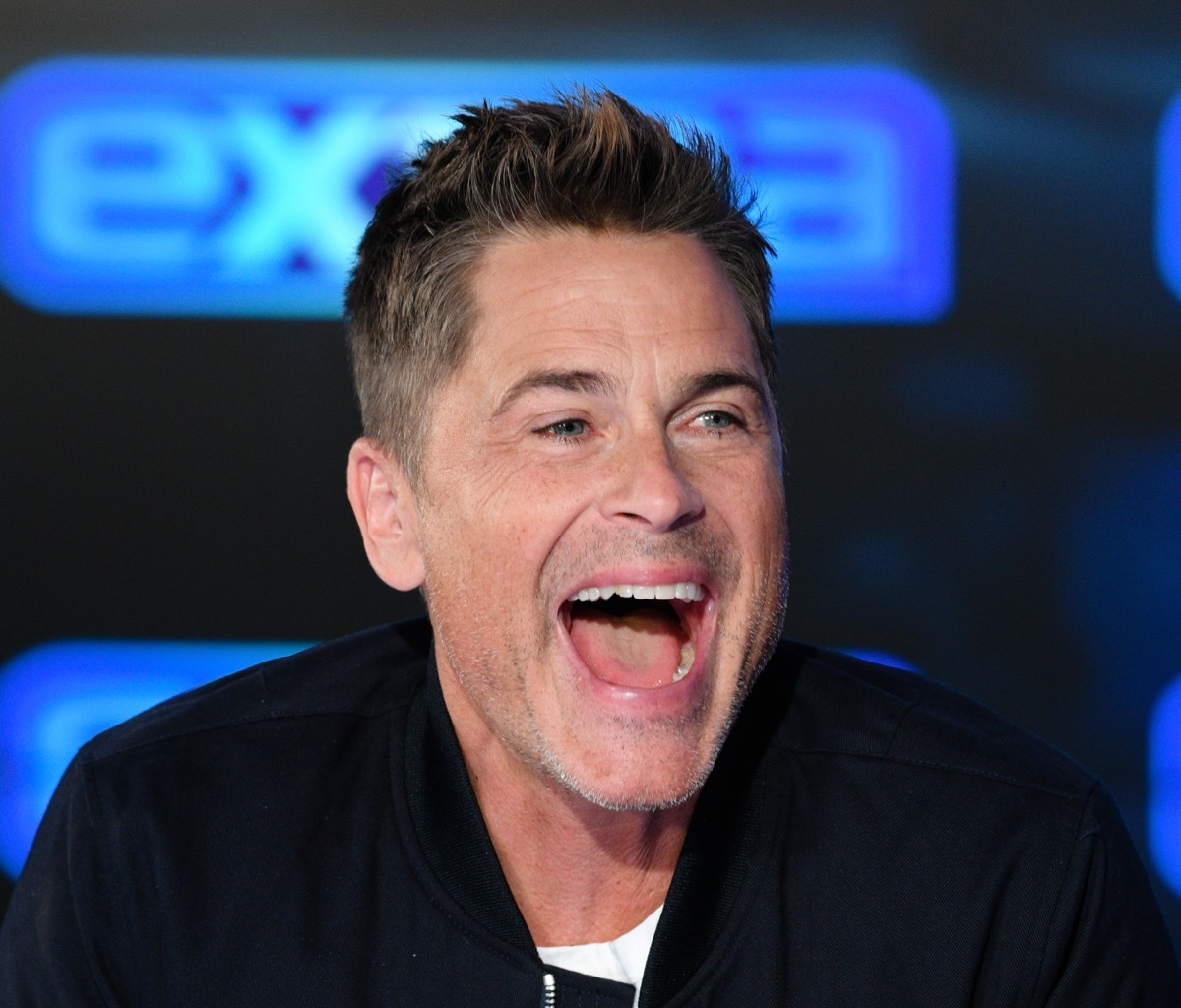 rob lowe laughing in interview