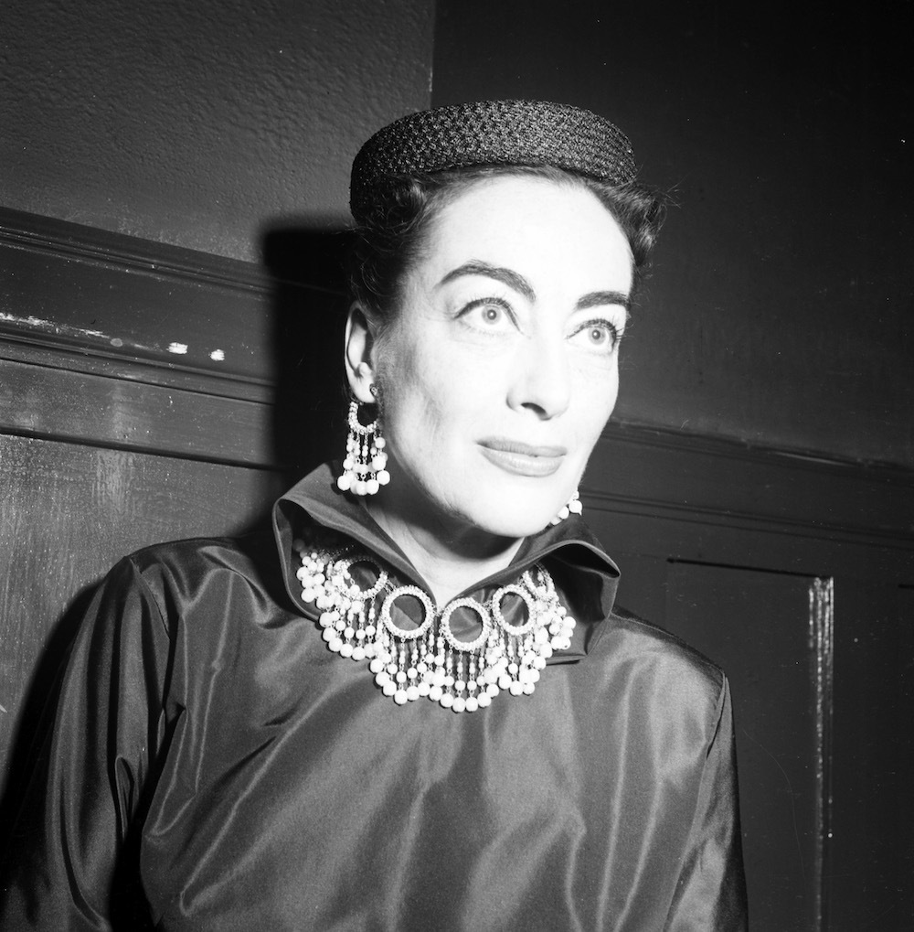 Joan Crawford at the Joan Crawford Fashion Show in 1954