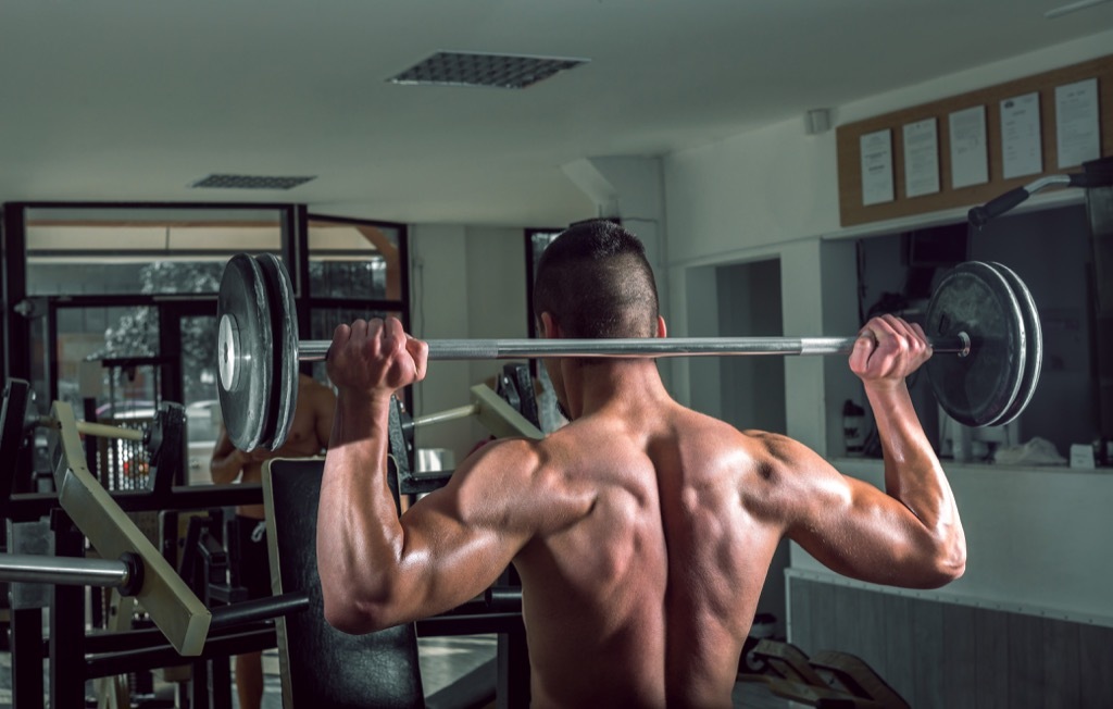 Common exercises shoulder press