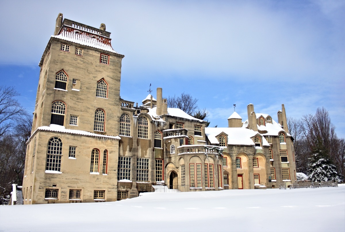 fonthill castle after heavy snow